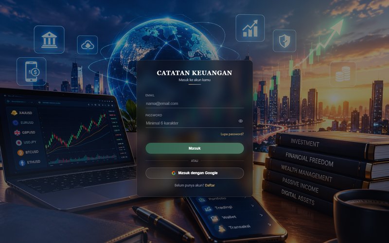 Project web app Dashboard Catatan Keuangan