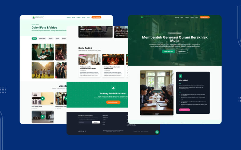 Project website profil Pesantren Pondok Bambu